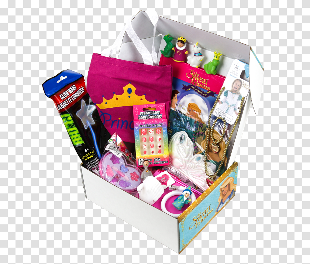 Princess Wand Gift Basket, Box, Sweets, Food, Confectionery Transparent Png
