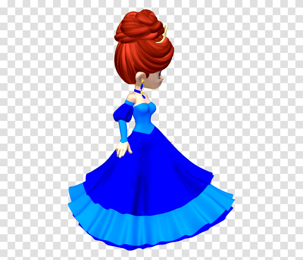Princess With Blue Dress Clipart, Person, Female, Girl Transparent Png