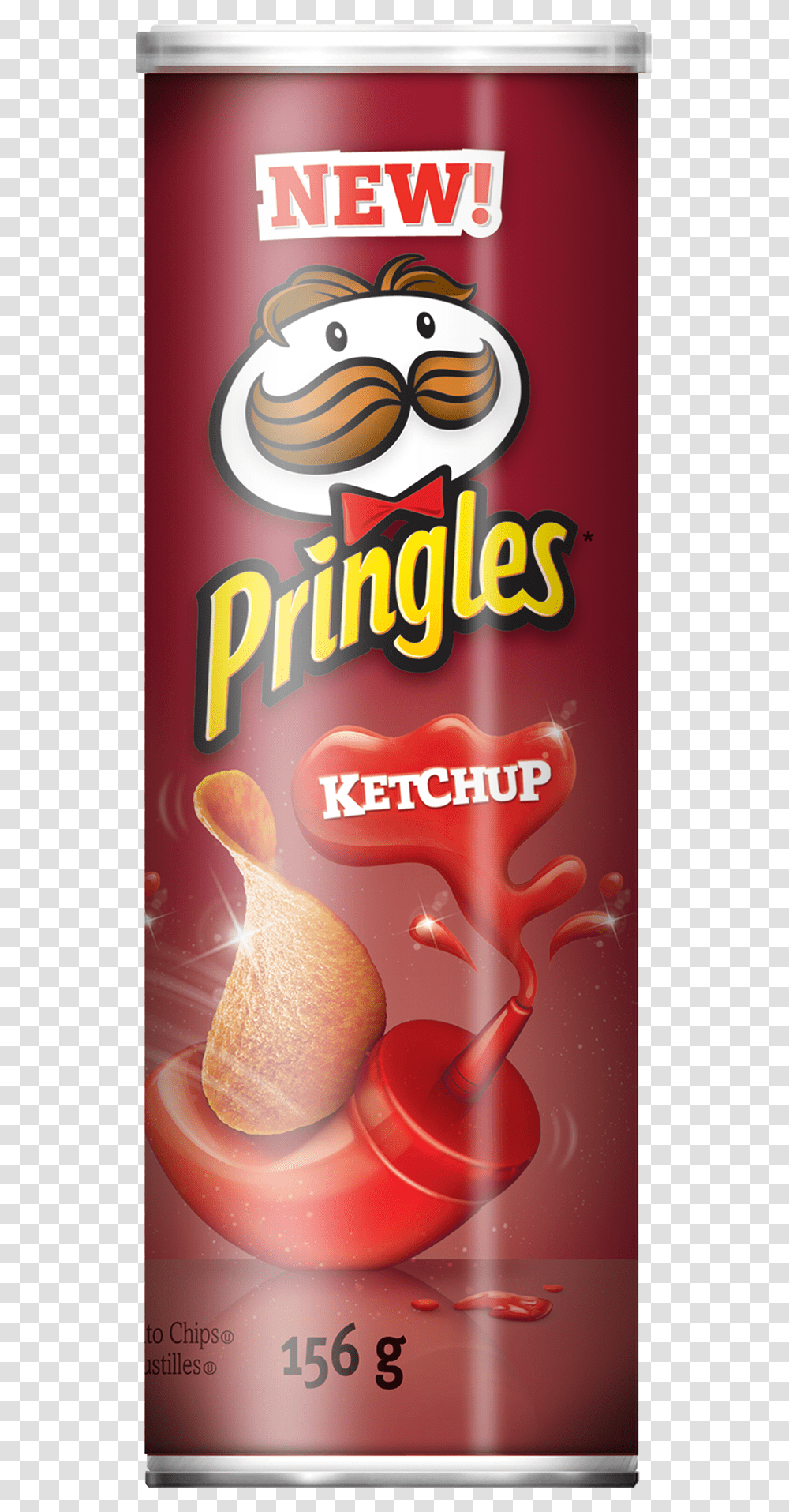 Pringles Ketchup Ketchup Pringles, Beverage, Food, Tin, Advertisement Transparent Png