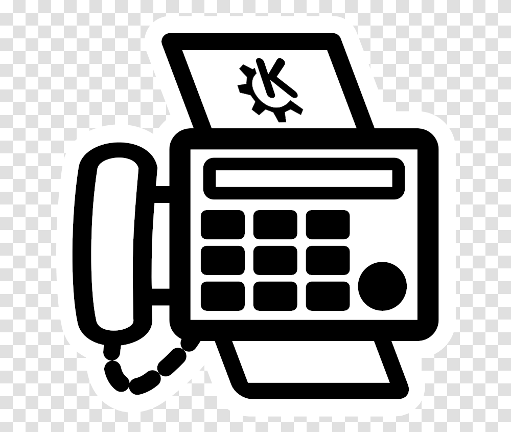 Print And Fax Icon Fax Cartoon, Electronics, Calculator, Digital Watch Transparent Png