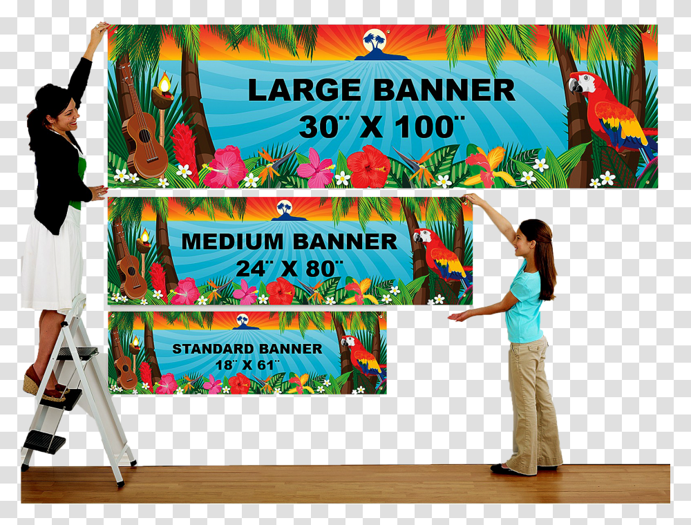 Print Banner Standard Sizes Transparent Png