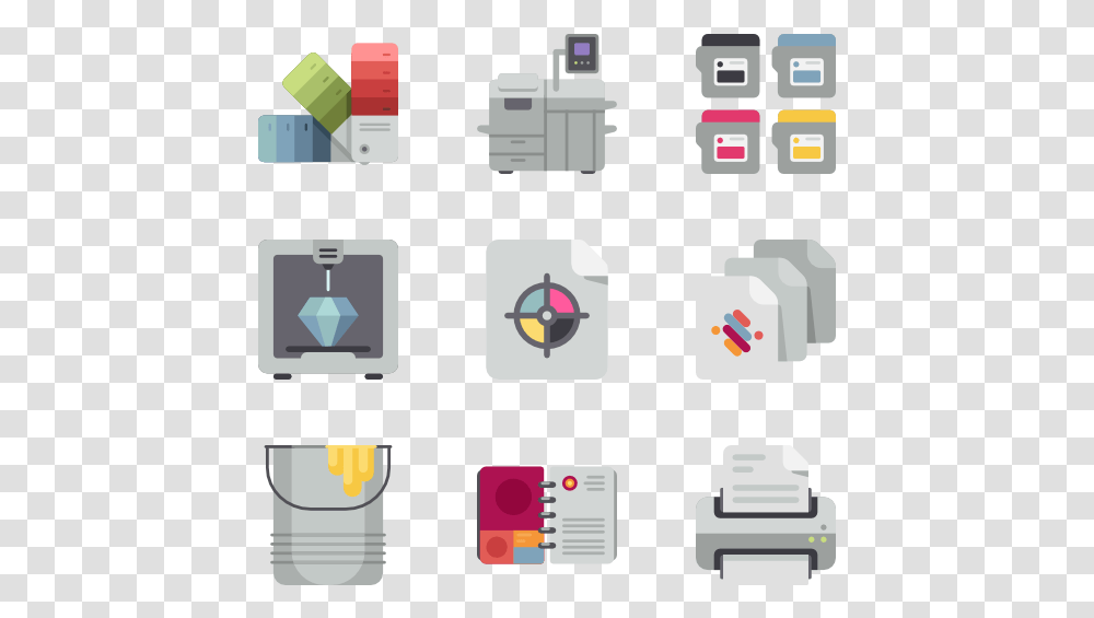 Print Cancel Icon Printing Icon Vector, Network, Electrical Device Transparent Png