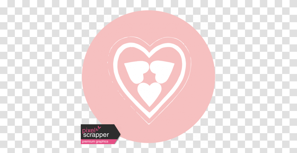 Print Circle 01 Graphic Heart, Flamingo, Bird, Animal Transparent Png