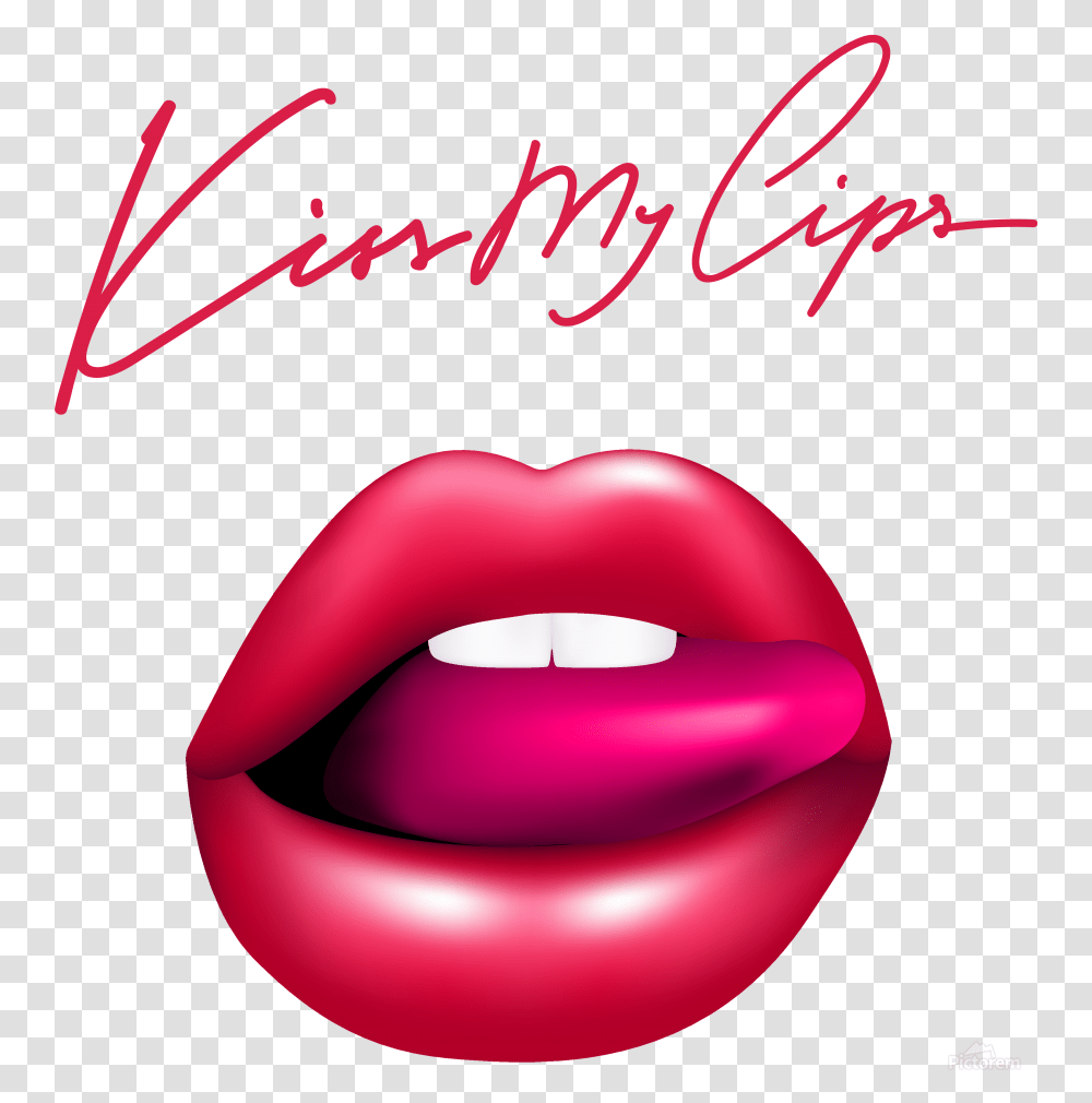 Print Lip With Finger, Mouth, Dynamite, Bomb Transparent Png