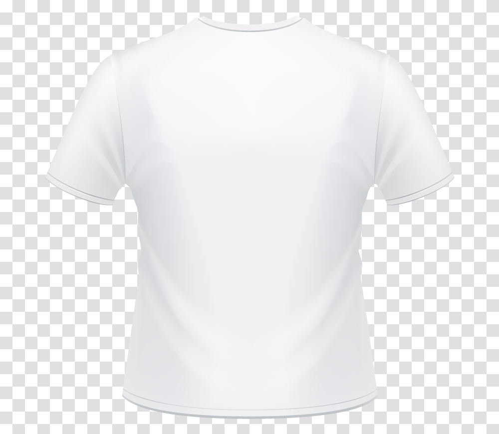 Print T Shirt Back White T Shirt, Apparel, T-Shirt, Sleeve Transparent Png