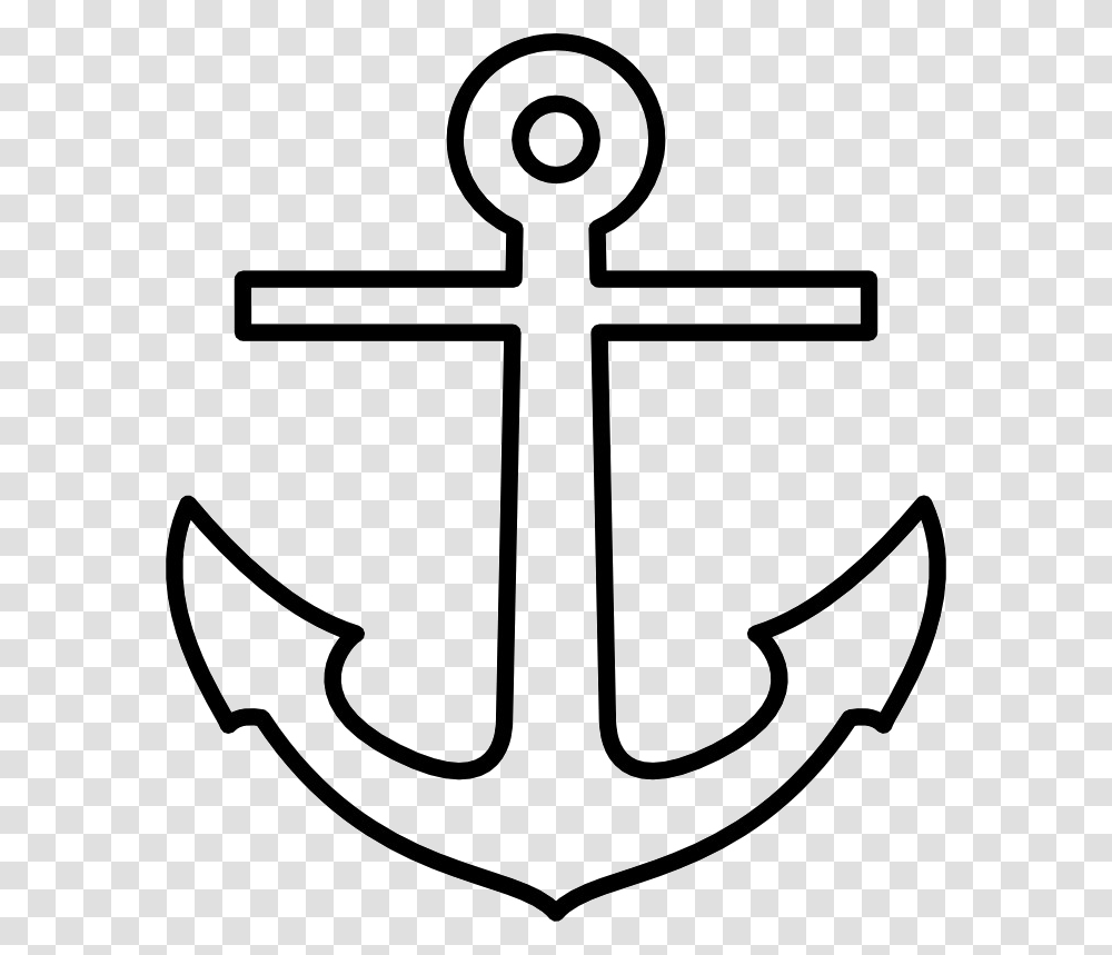 Printable Anchor Template, Cross, Hook Transparent Png