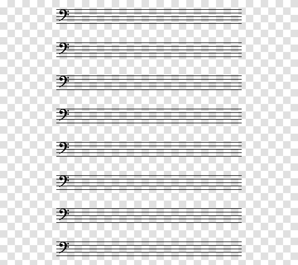Printable Bass Clef Staff Paper, Gray, World Of Warcraft Transparent Png