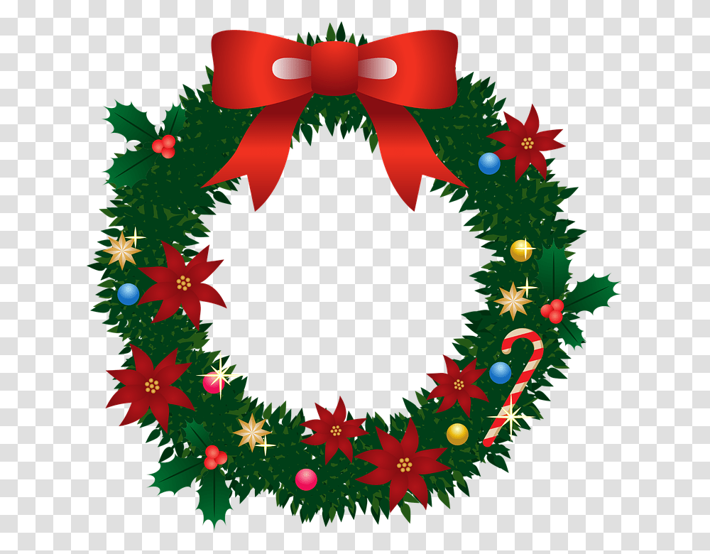 Printable Christmas Wreath, Christmas Tree, Ornament, Plant Transparent Png