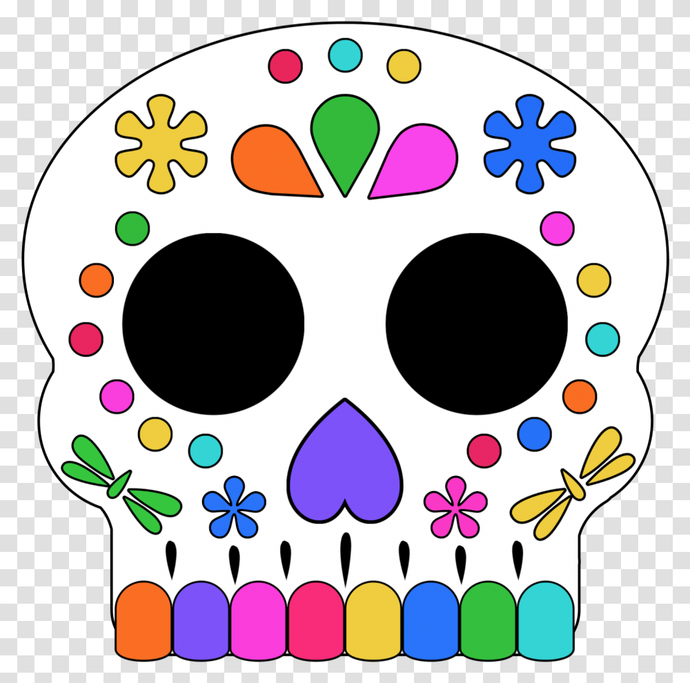 Printable Day Of The Dead Mask, Paint Container, Purple Transparent Png