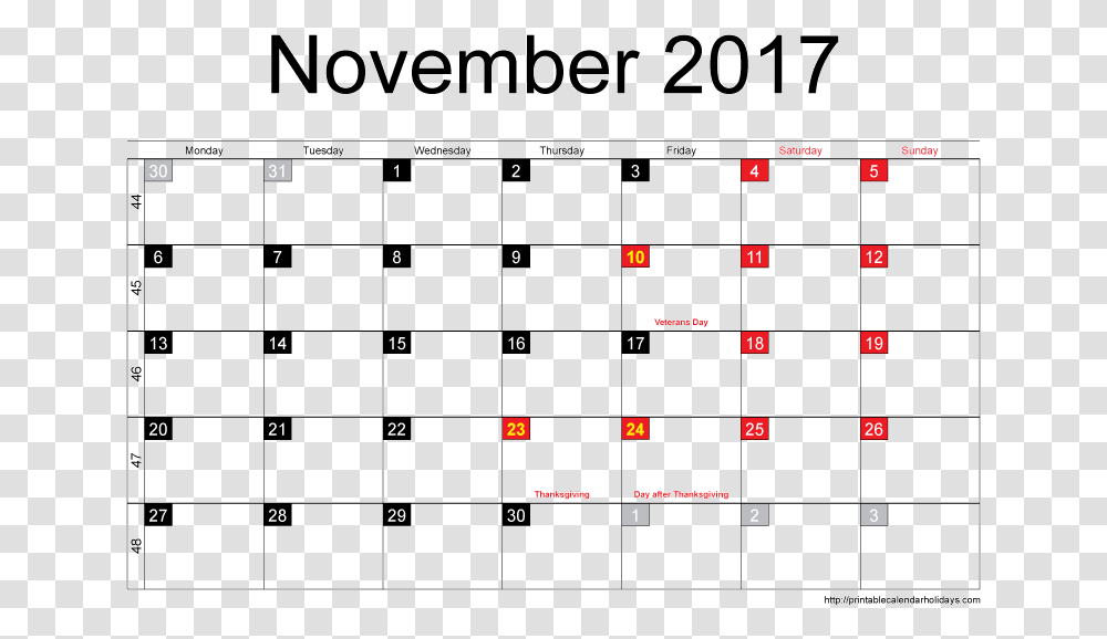 Printable December 2017 Calendar Background Many Days In November 2018, Scoreboard Transparent Png