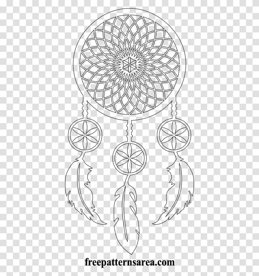 Printable Dream Catcher Template, Gray, World Of Warcraft Transparent Png