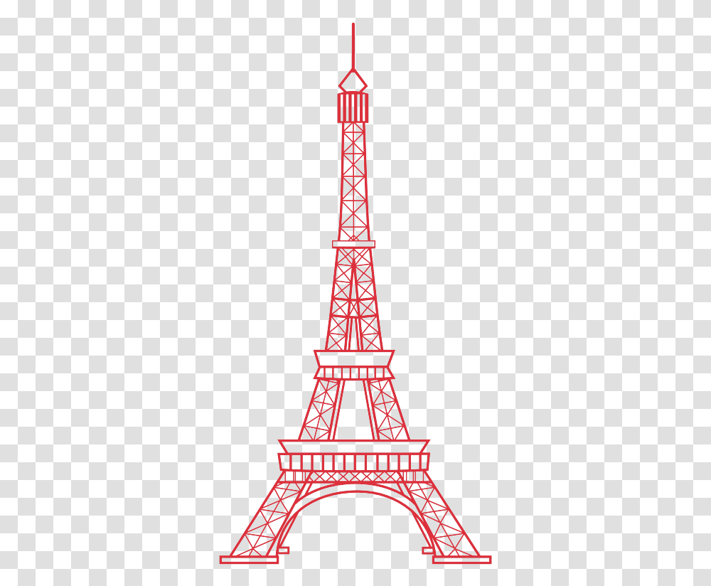 Printable Eiffel Tower Outline, Architecture, Building, Cable, Oilfield Transparent Png