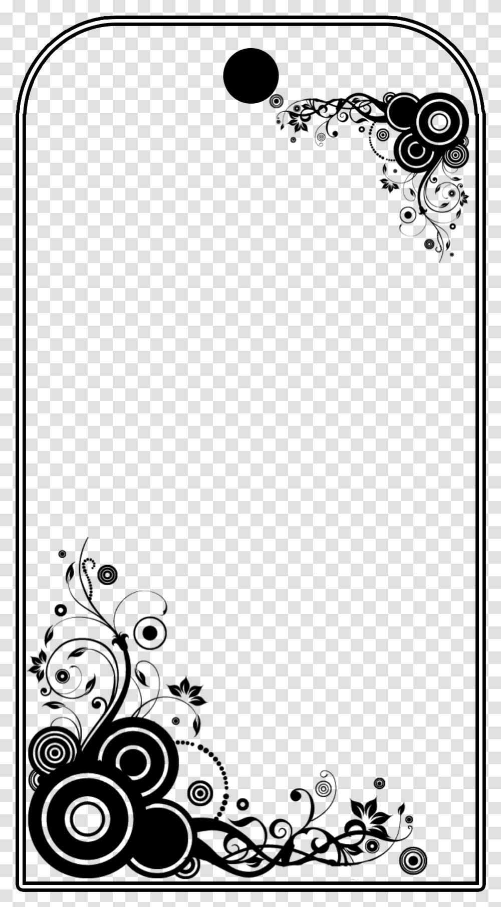 Printable Gift Tags Template Gift Tag Floral Design, Gray, Screen, Electronics Transparent Png