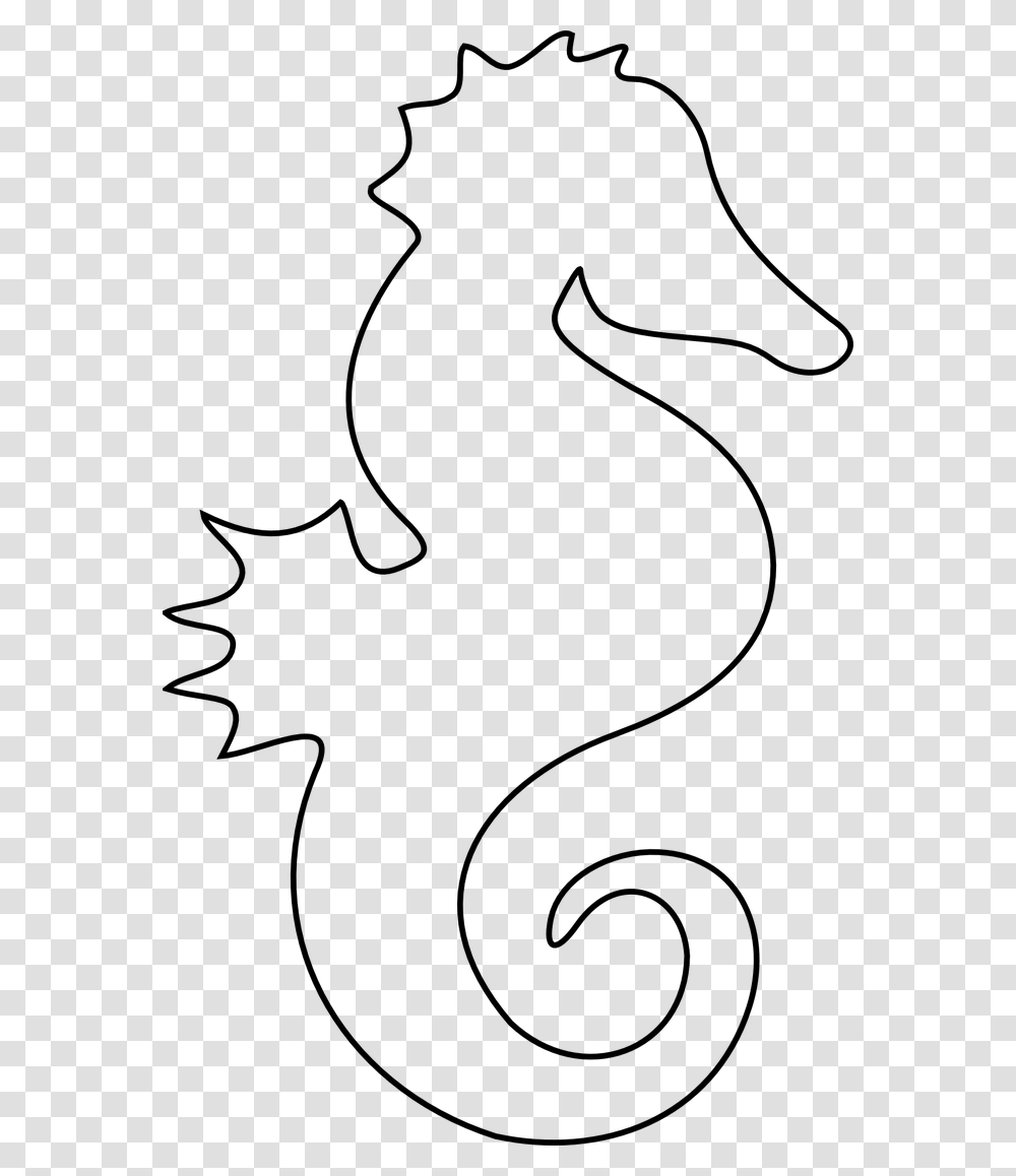 Printable Images Of Siewalls Co Free Seahorse Sea Horse Template, Dragon, Spider, Invertebrate, Animal Transparent Png