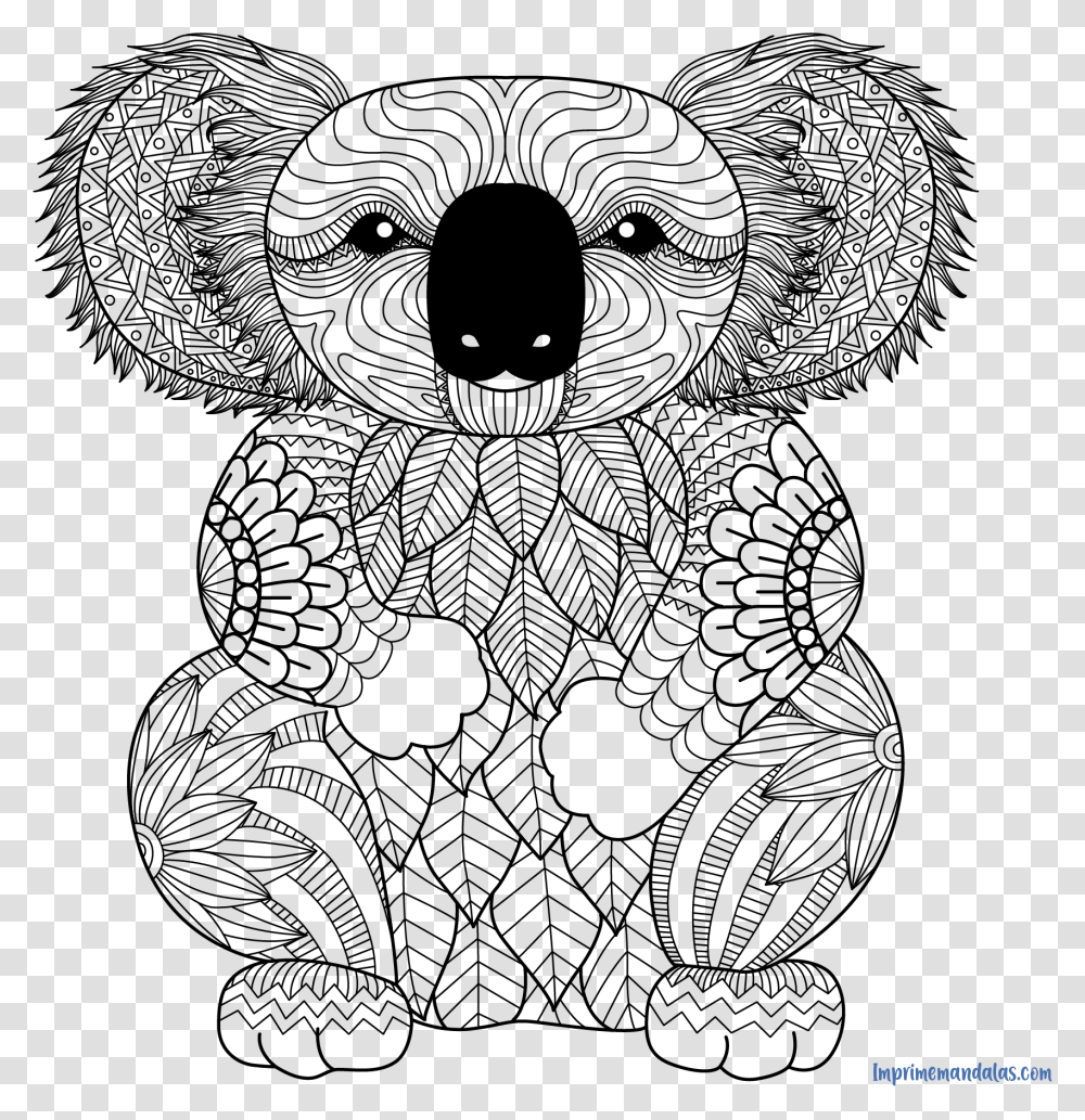 Printable Koala Coloring Pages, Toy, Plush, Teddy Bear, Drawing Transparent Png