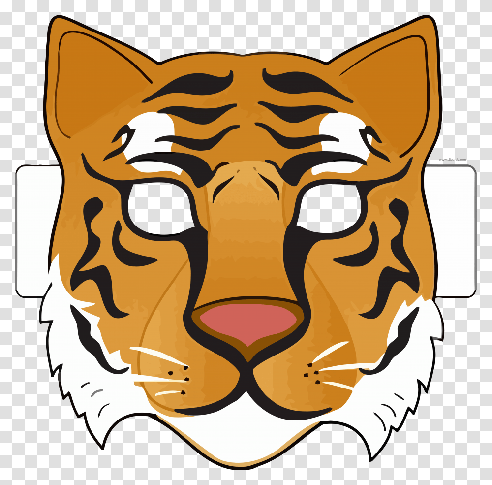 Бумажная маска тигра