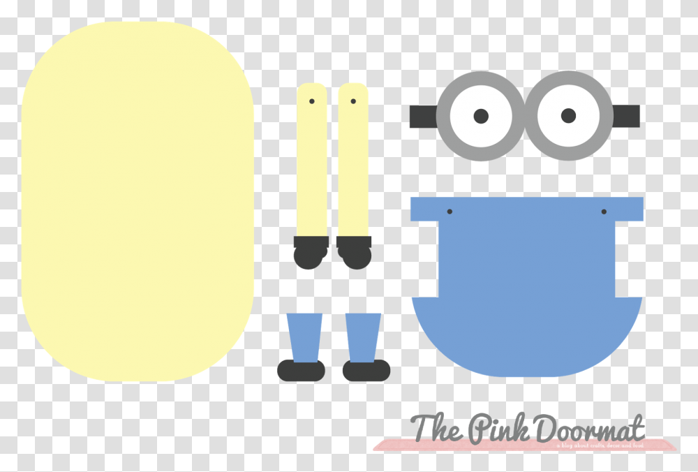 Printable Minion Template, Cutlery Transparent Png