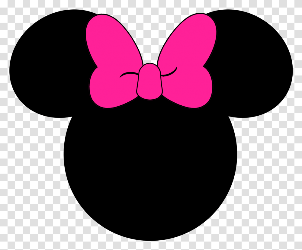 Printable Minnie Mouse Head Silhouette, Mustache, Heart Transparent Png
