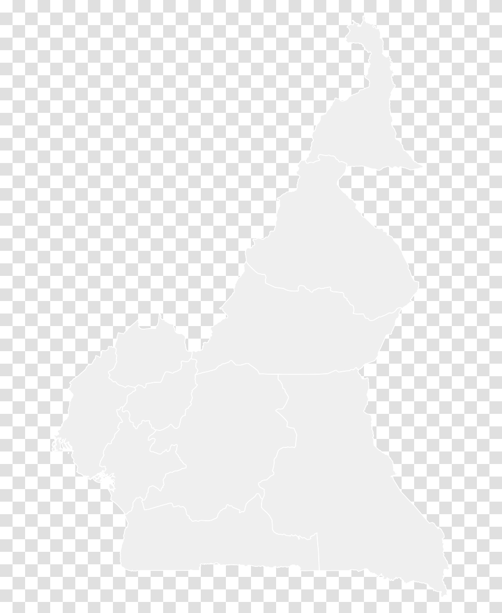 Printable Outline Blank Cameroon Map Catholic Youth Organization Of Nigeria, Diagram, Plot, Person, Human Transparent Png