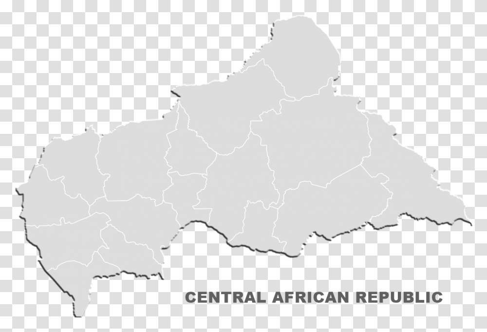Printable Outline Central African Republic Blank Map Lake Chad On A Map, Diagram, Atlas, Plot, Person Transparent Png