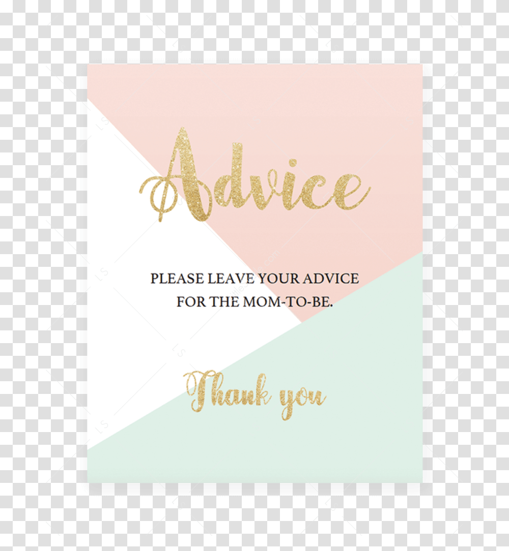 Printable Pastel Baby Shower Advice Sign By Littlesizzle Graphic Design, Flyer, Poster, Paper, Advertisement Transparent Png