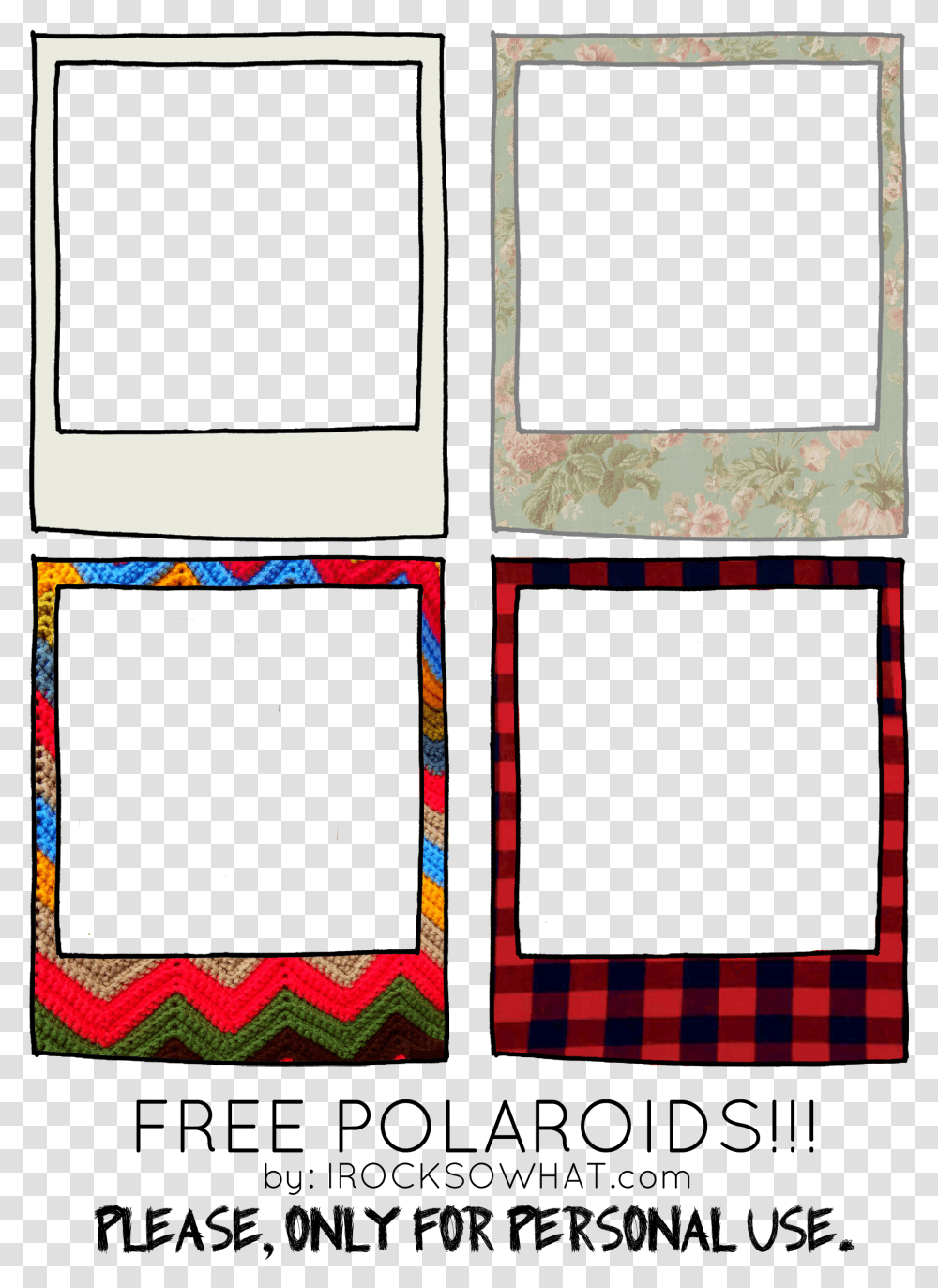Printable Polaroid Picture Template, Collage, Poster, Advertisement, Quilt Transparent Png