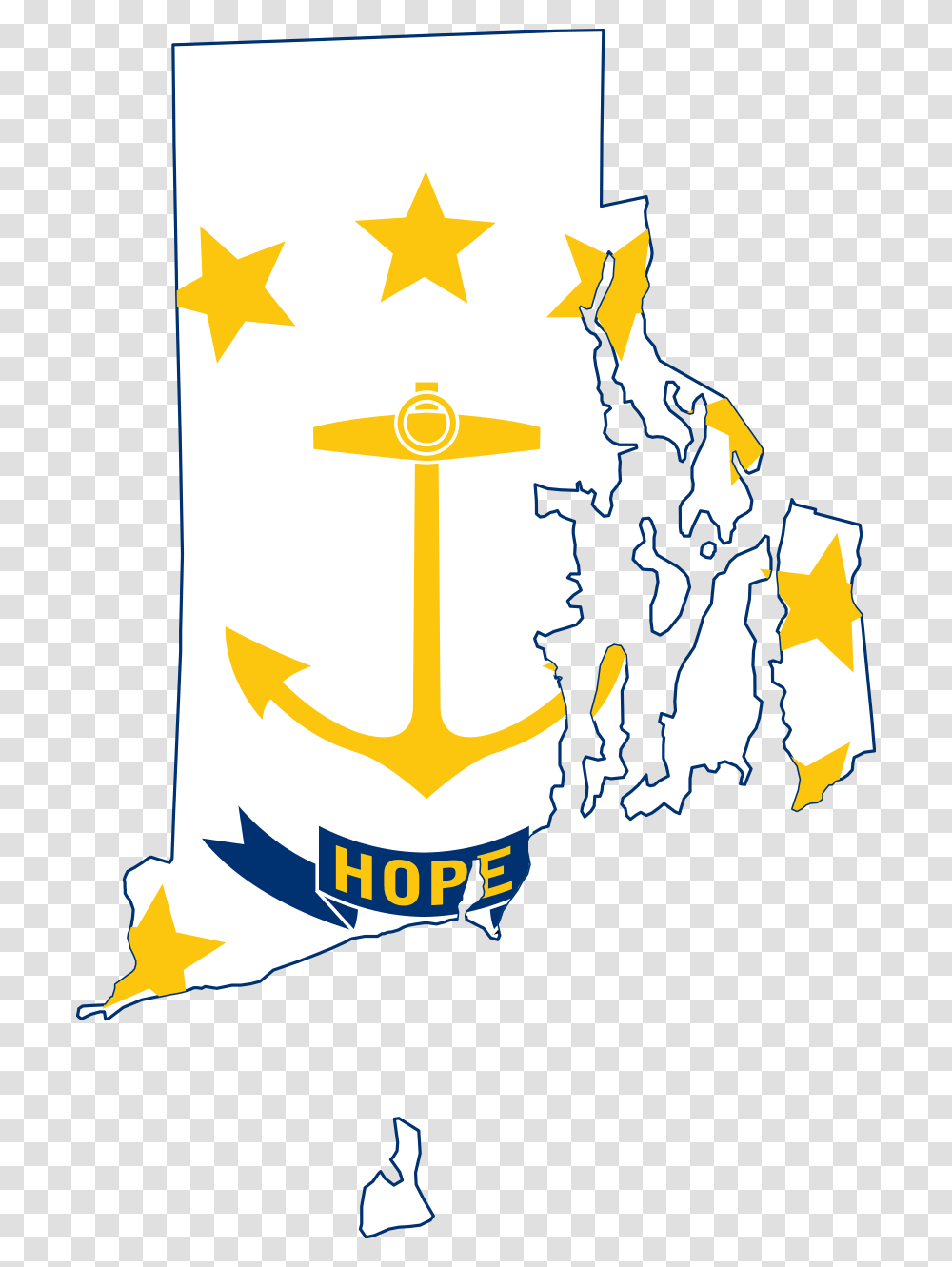 Printable Rhode Island Flag, Poster, Advertisement, Hook Transparent Png