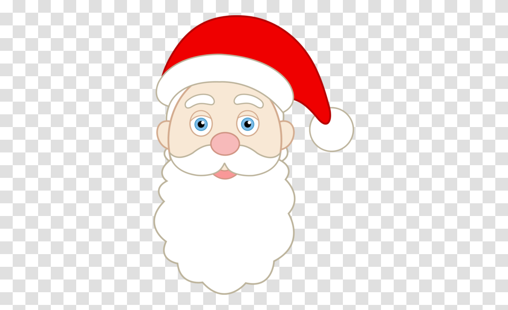 Printable Santa Face Pattern Face Of Santa Claus, Chef, Snowman, Winter, Outdoors Transparent Png