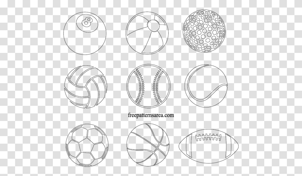 Printable Sport Balls Clipart, Gray, World Of Warcraft Transparent Png