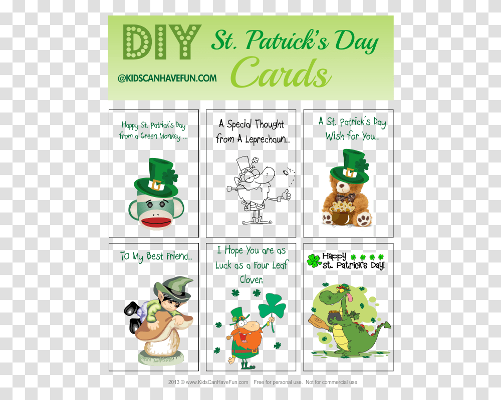 Printable St Patricks Day Cards, Elf, Super Mario, Legend Of Zelda, Angry Birds Transparent Png