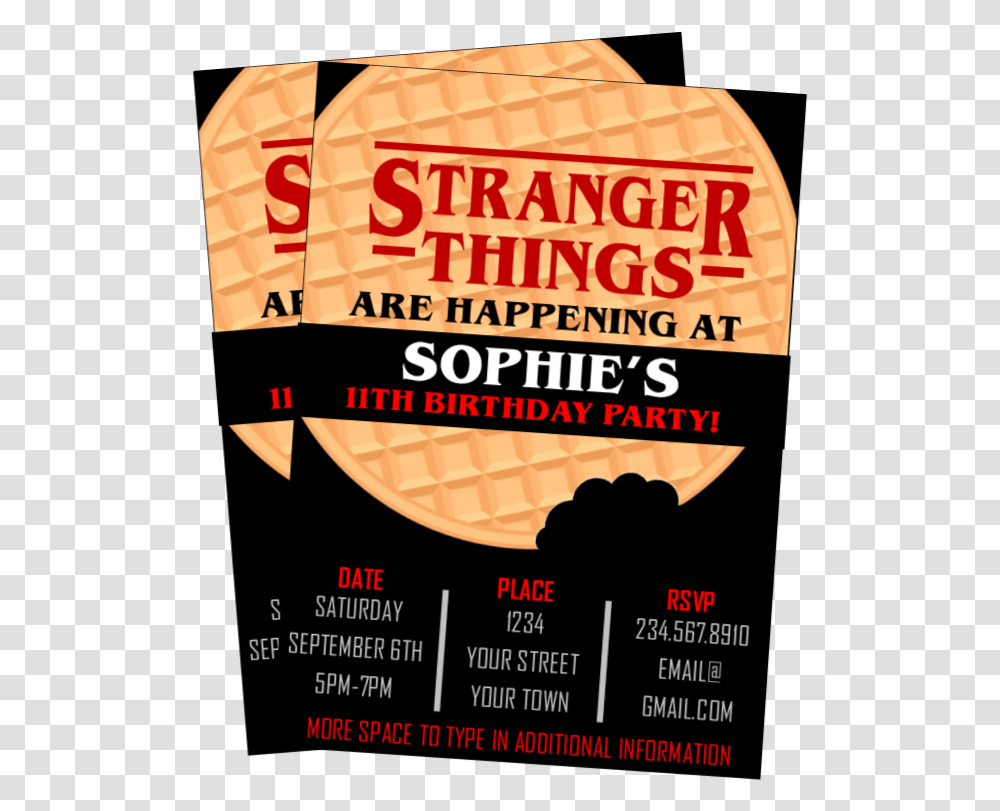 Printable Stranger Things Party Supplies Stranger Things Party Decorations, Advertisement, Poster, Flyer, Paper Transparent Png