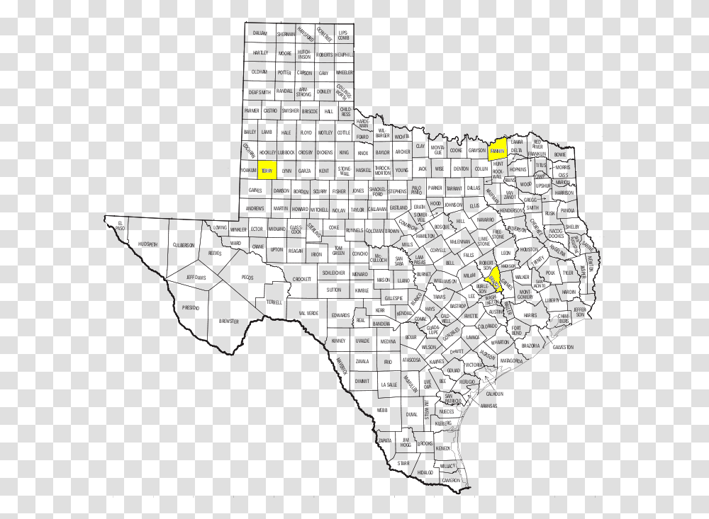 Printable Texas County Map Pdf, Pac Man, Animal, Light Transparent Png