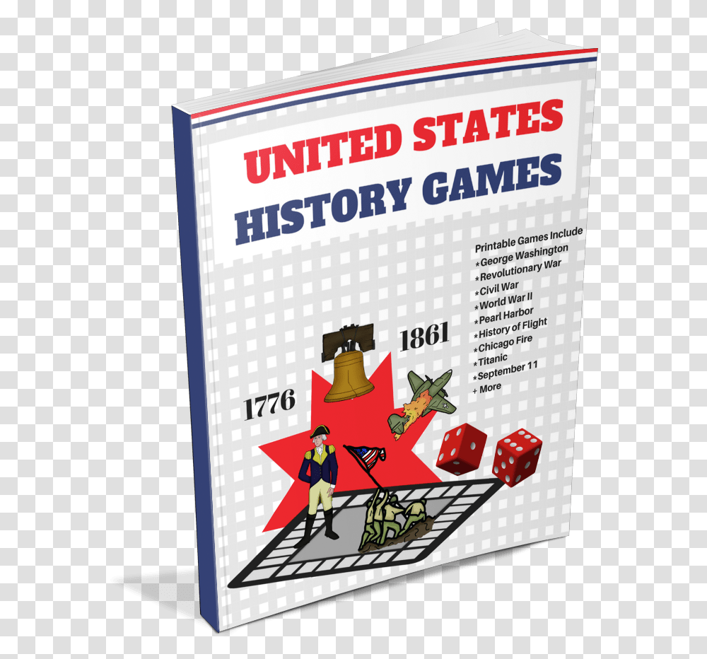 Printable United States History Games Book Book Cover, Advertisement, Poster, Flyer, Paper Transparent Png