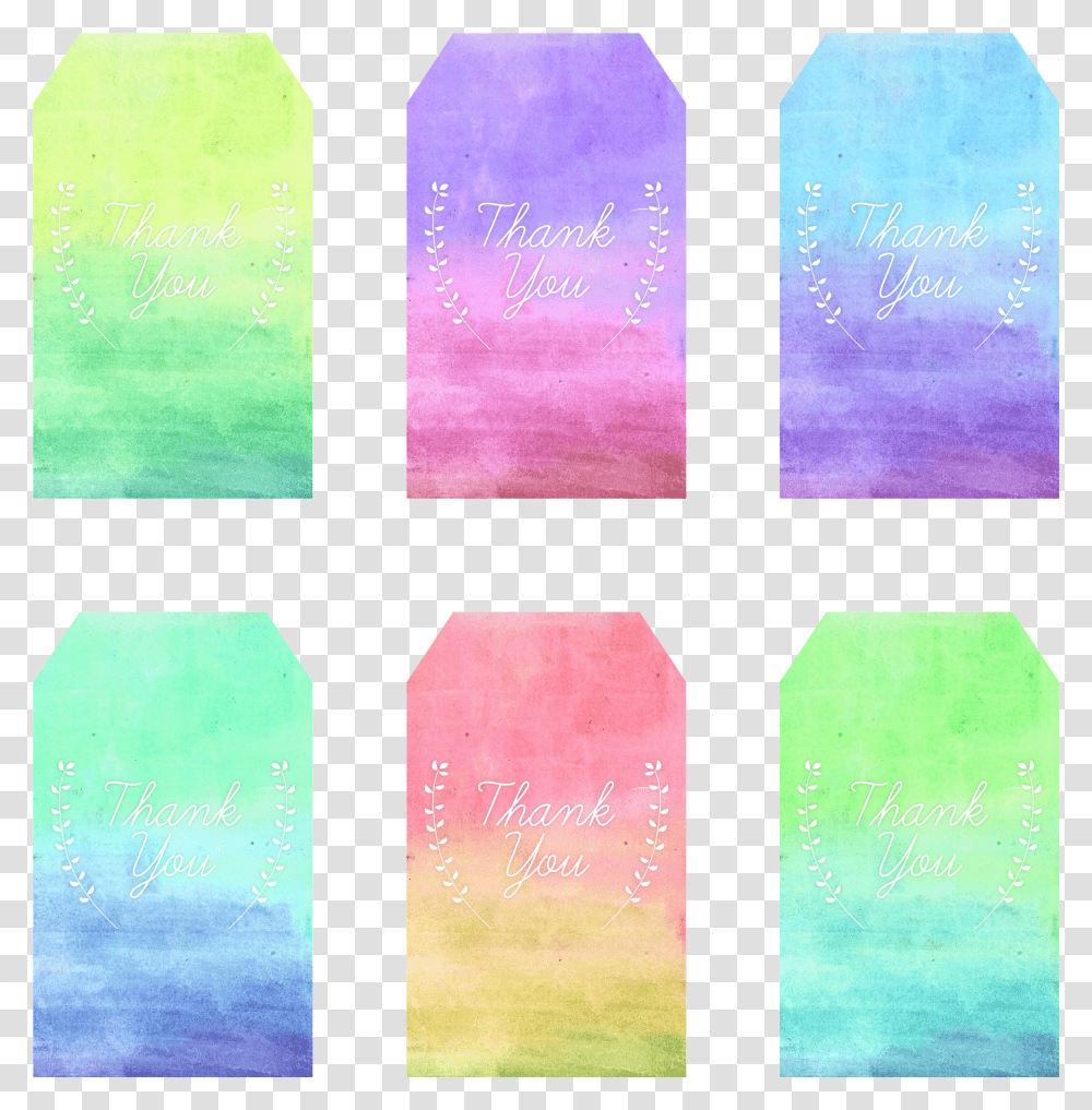 Printable Watercolor Gift Tag Transparent Png