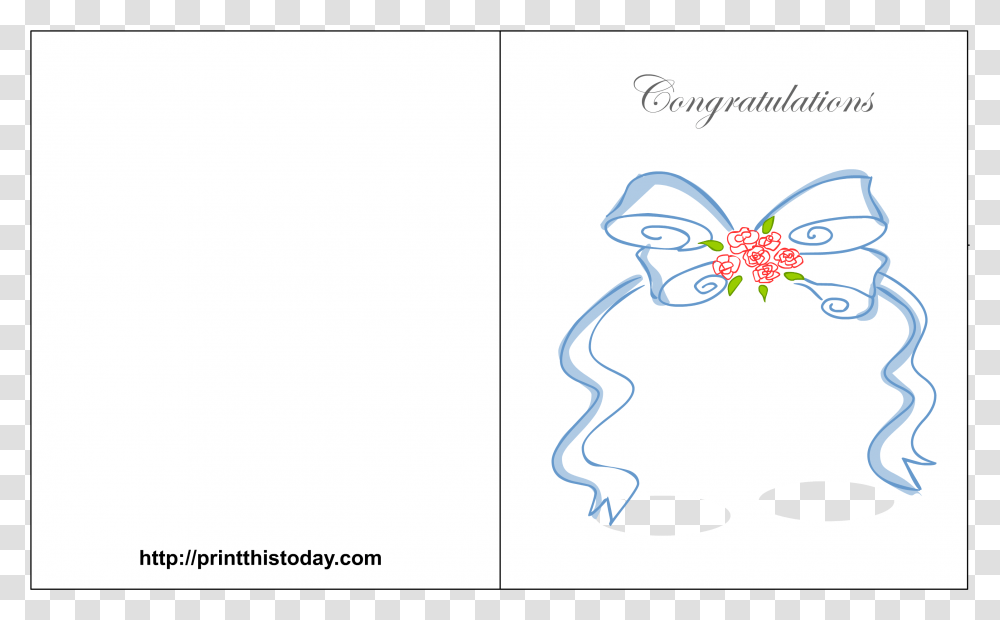 Printable Wedding Card Congratulations, Pattern Transparent Png