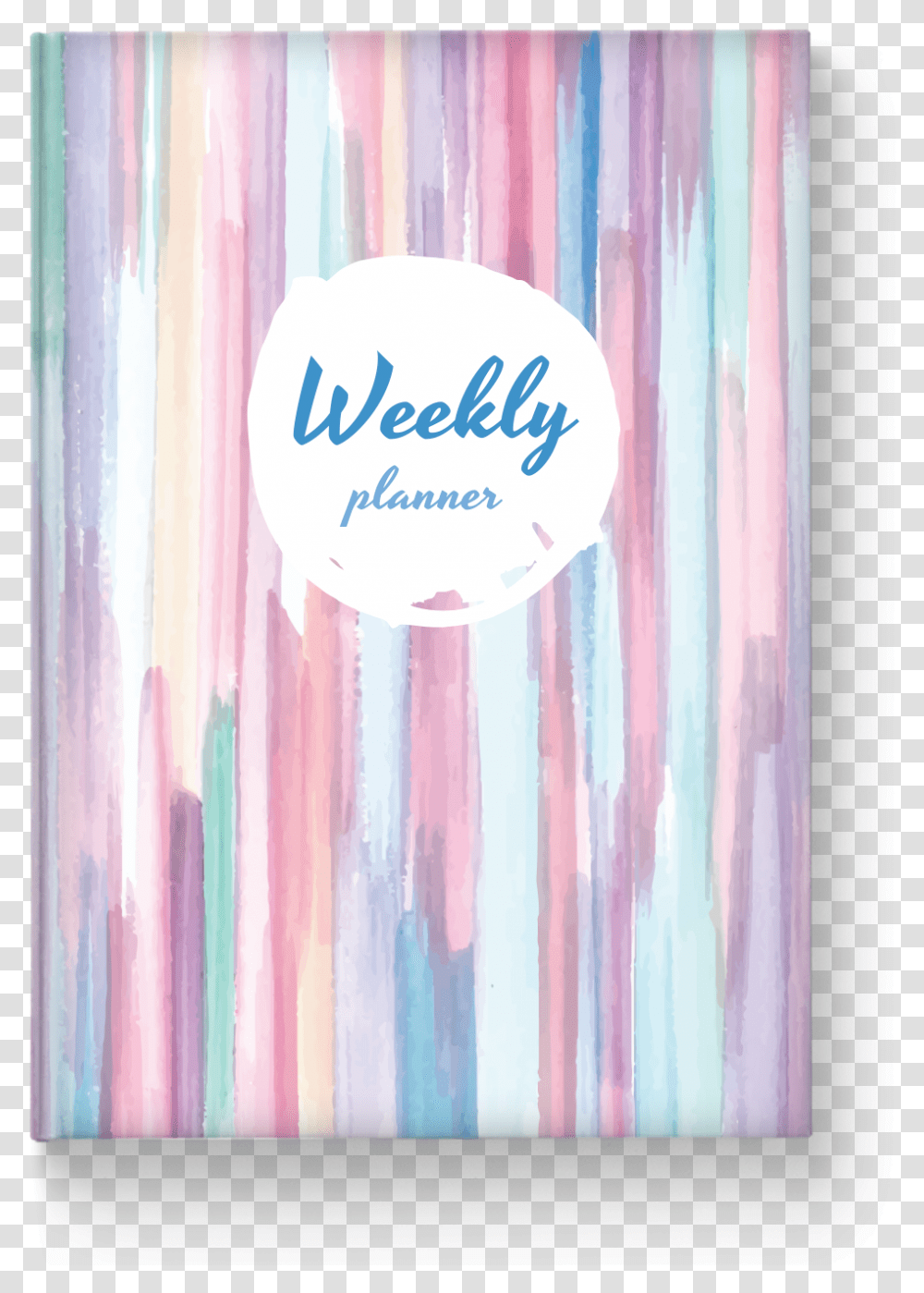 Printable Weekly Planner Hardcover Label, Purple, Paper Transparent Png