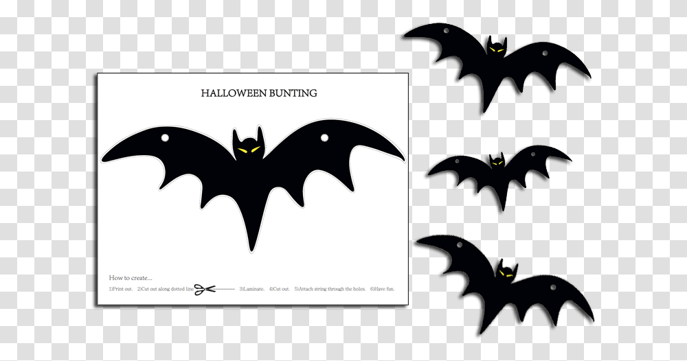 Printables Halloween Bunting Bat Fellowes Clip Art, Bird, Animal, Mammal, Wildlife Transparent Png