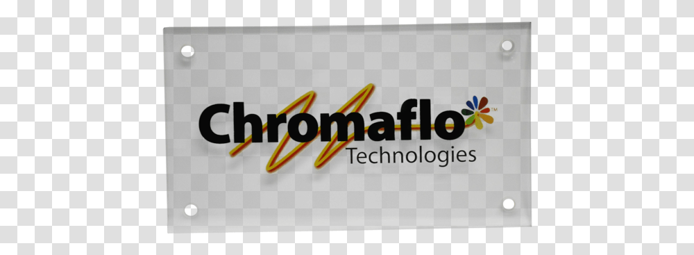 Printed Glass Signs Image Chromaflo, Word, Logo Transparent Png