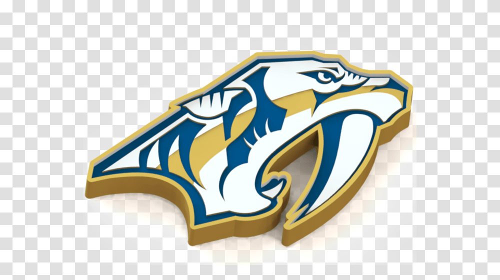 Printed Nashville Predators Logo, Outdoors, Nature, Sea, Water Transparent Png