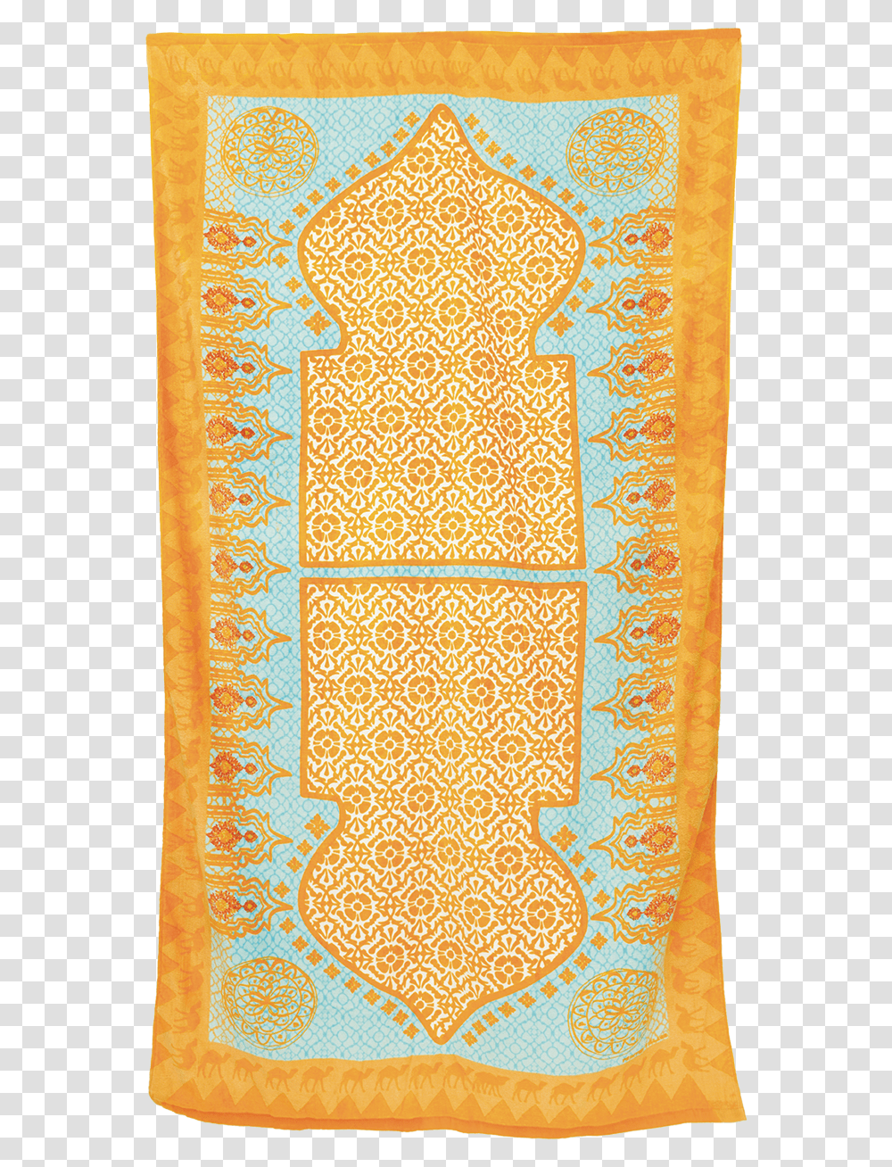 Printed Village Beach Towel Motif, Rug, Quilt, Pattern, Applique Transparent Png