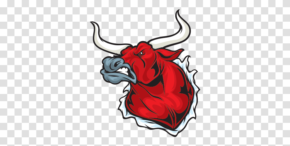 Printed Vinyl Angry Bull Tearing Stickers Factory Angry Bull Logo, Animal, Mammal, Longhorn, Cattle Transparent Png