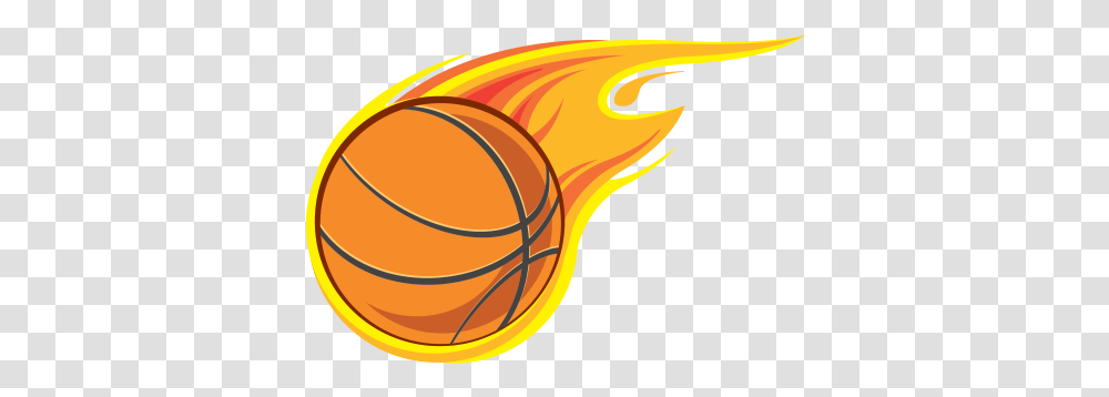 Printed Vinyl Basketball With Flames Flaming Basketball, Team Sport, Sports, Basketball Court Transparent Png