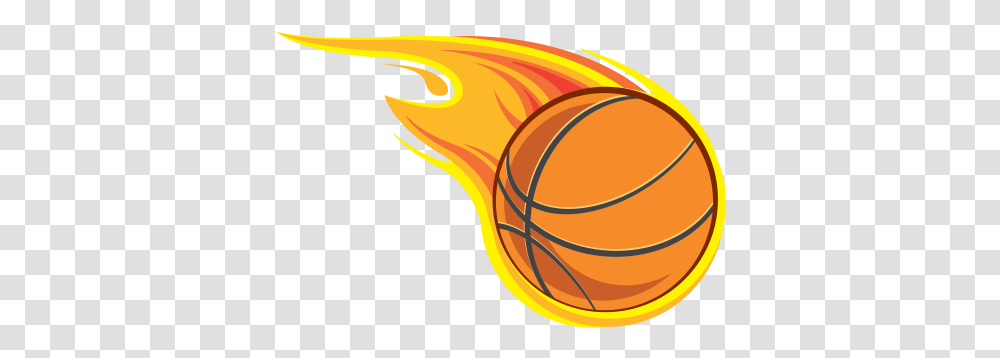 Printed Vinyl Basketball With Flames For Basketball, Team Sport, Sports Transparent Png