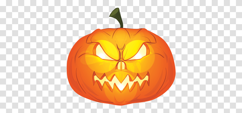 Printed Vinyl Evil Pumpkin Halloween Stickers Factory Cartoon, Vegetable, Plant, Food Transparent Png