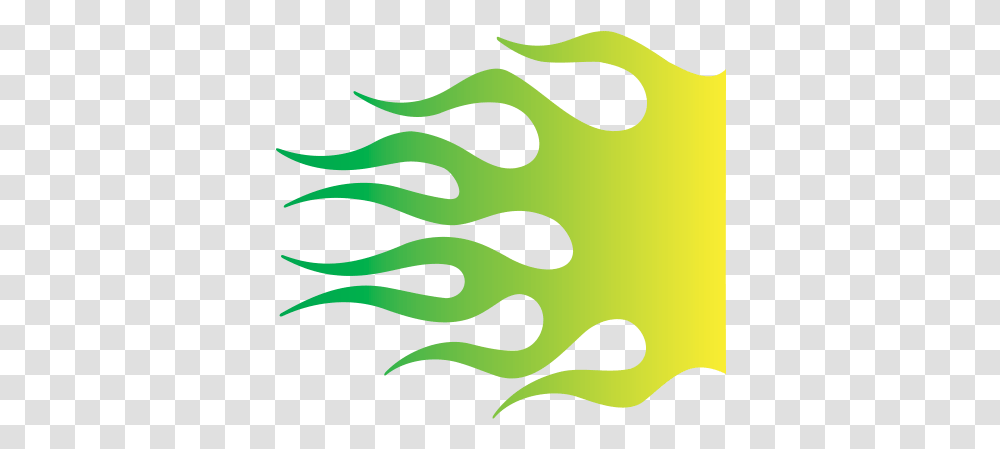 Printed Vinyl Fire Flame Yellow Green Green And Yellow Flames, Leaf, Plant, Symbol, Pattern Transparent Png