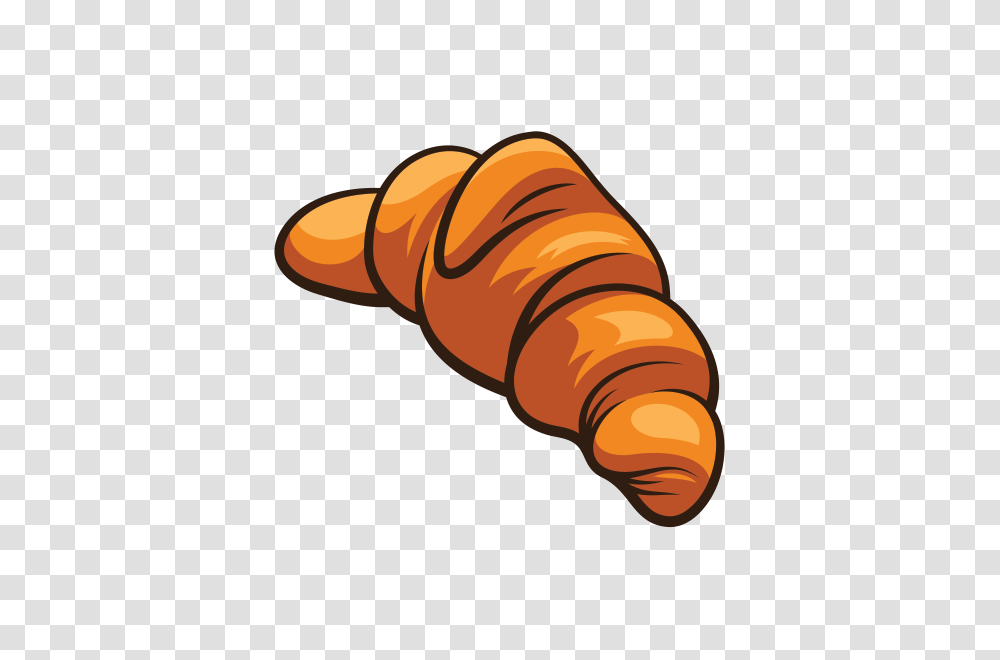 Printed Vinyl French Croissant Breakfast Stickers Factory, Food Transparent Png