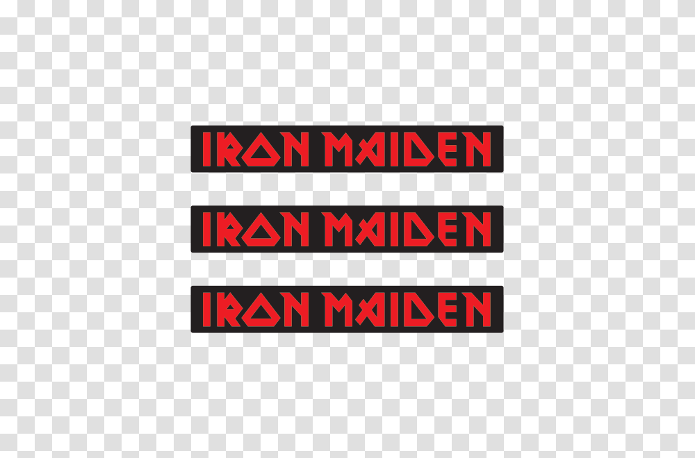 Printed Vinyl Iron Maiden Logo Stickers Factory, Alphabet, Word Transparent Png