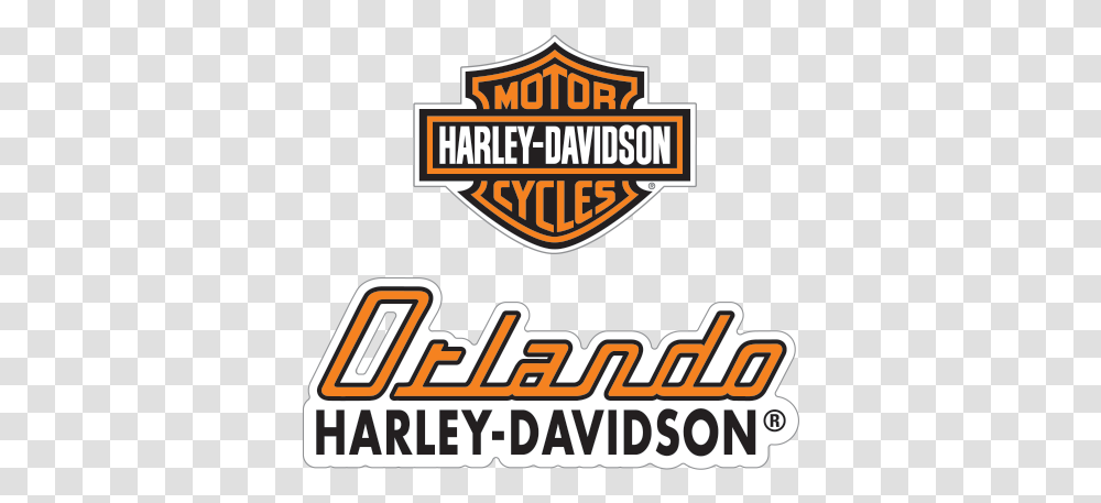 Printed Vinyl Orlando Harley Davidson Logo Stickers Factory Harley Davidson, Text, Word, Label, Symbol Transparent Png