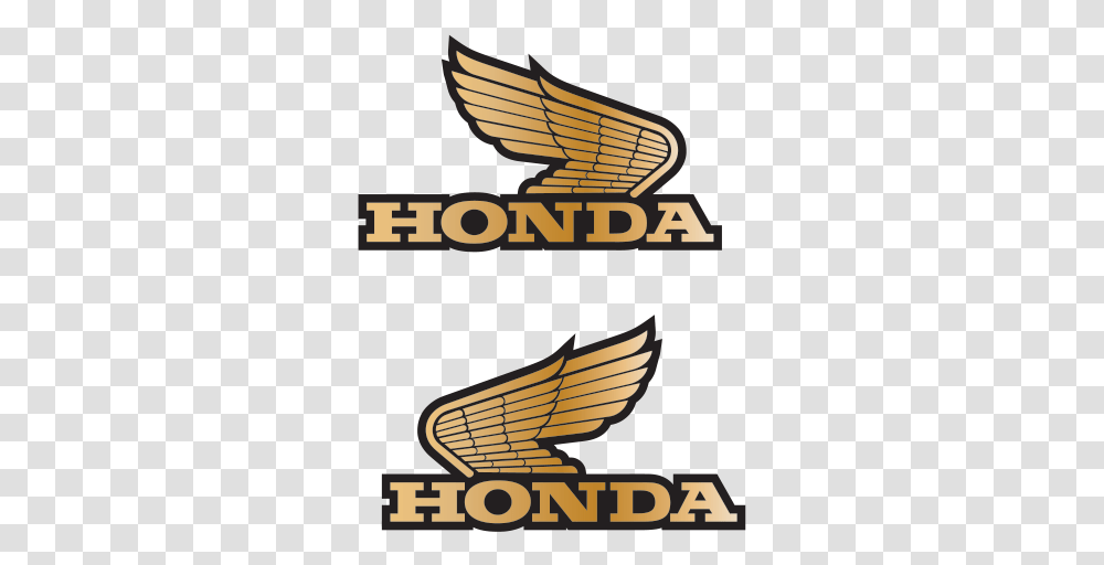 Printed Vinyl Pair Of Honda Wings Logo Emblem, Poster, Advertisement, Symbol, Trademark Transparent Png