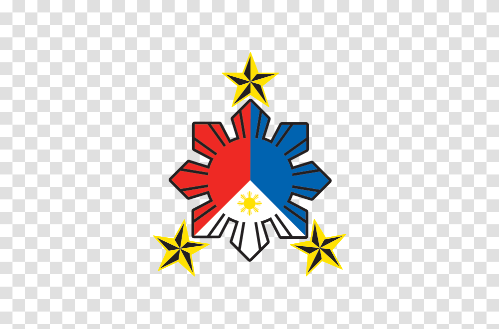 Printed Vinyl Philippine Flag Sun With Nautical Star Stickers, Star Symbol, Emblem Transparent Png